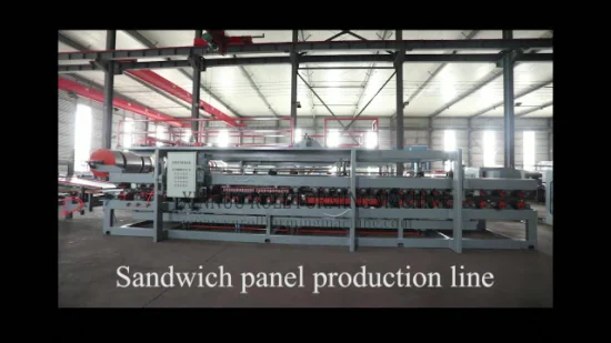 Mineral Wool and Metal Sheet EPS Rock Wool Sandwich Panel Production Line Botou Manufacturer China