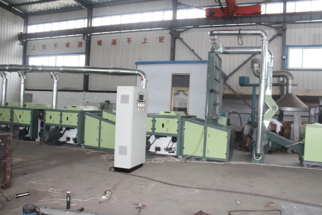 Complete Textile Waste Production Line (recylcing, opening, blending, carding) . Cotton Machine, Waste Machine, Recycling System Cotton Ginning Machinery