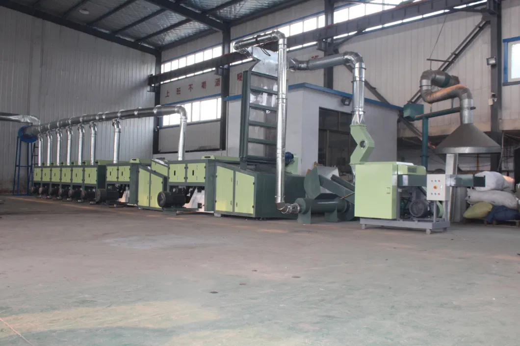 Complete Textile Waste Production Line (recylcing, opening, blending, carding) . Cotton Machine, Waste Machine, Recycling System Cotton Ginning Machinery