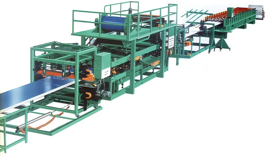 EPS Rock Wool Polyurethane Sandwich Roll Forming Machine Panel Production Line Manufacturer