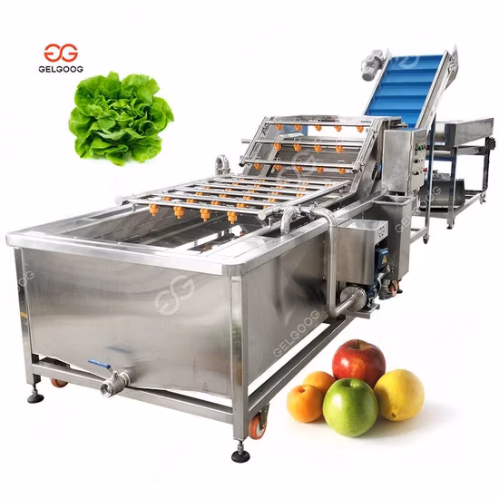 Automatic Fruit and Vegetable Wool Roller Bubble Cleaning and Drying Production Line